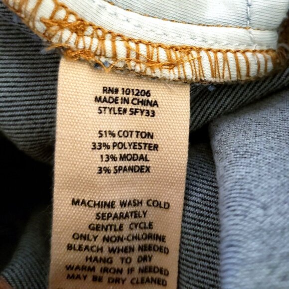 Soft Surroundings Cotton/Modal/Poly/Span Blend Slim Leg Jeans Size 20W EUC - Picture 9 of 9